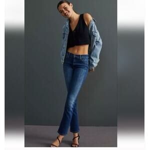 Mother The Mid Rise Dazzler Jeans in Satisfaction Guaranteed Blue  Sz 24